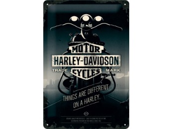 Blechschild Harley-Davidson Things a re differen ca. 20x30