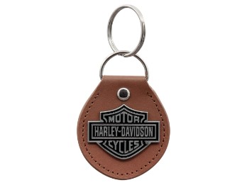 Key Chain Bar & Shild FOB Brown