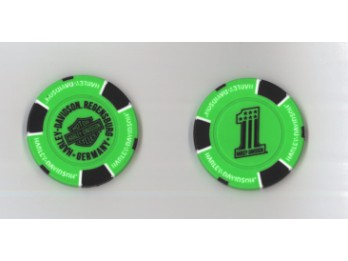 Poker Chip Neon Green