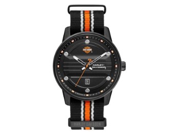 Herren Harley Davidson Bar & Shield Armbanduhr 