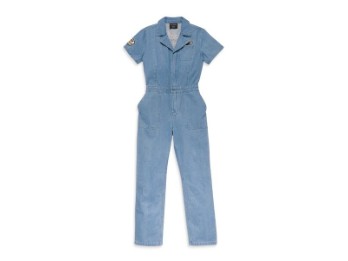 Damen Jumpsuit Jeansblau