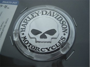 Kratstofftankdeckel-Medallion, GAS CAP MEDALLION,SKULL,XL S