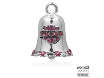 Ride Bells Harley Davidson Pink Crystal B&S 
