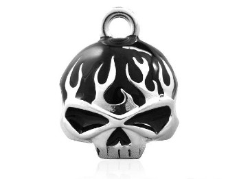 Ride Bells Harley Davidson Black Wille G Skull Flame Ride Bell