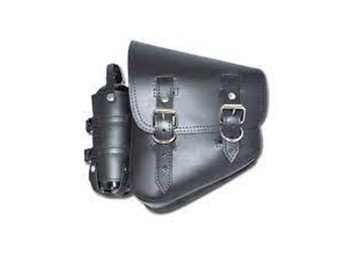 Solo Seitentasche mit Benzinflasche Softail schwarz