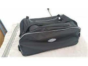 Bar & Shield Zippered Collapsible Rack Bag Black