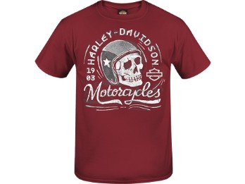 Herren T-Shirt w Backprin Rusty Skull Adt T CD