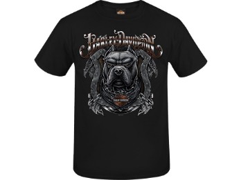 Herren T-Shirt w Backprin On Guard Adt T BK