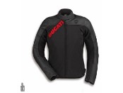 Logo C1 Kurzjacke aus Leder und Gewebe Damen