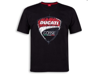 Ducati Corse Sketch T-Shirt schwarz Herren Größe XXL 987695037 