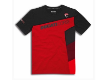 T-shirt DC Sport schwarz/rot