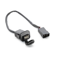 KTM USB-Ladebuchsenkit, schwarz, Ausgangsspannung 5 V/1.000 mA