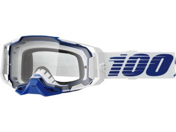 100% Armega Motocross & Enduro Brille Blau, klar