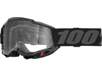 100% Accuri 2 Motocross & Enduro Brille Schwarz, klar