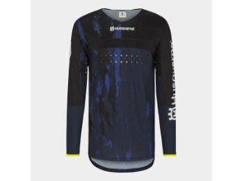 Husqvarna Railed Jersey Motocross & Enduro Jersey Blau/Schwarz
