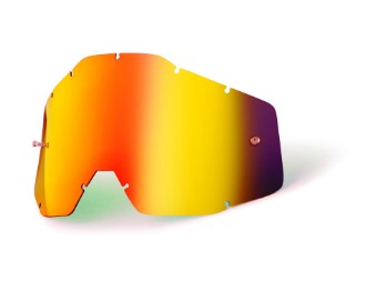 100% Ersatzglas Racecraft, Accuri & Strata Rot verspiegelt