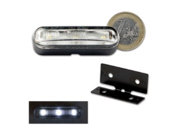 HS-Motoparts LED-Kennzeichenbeleuchtung TRI, schwarz