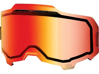 100% Ersatzglas Armega Rot verspiegelt, Doppelglas