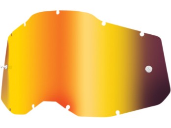 100% Accuri 2 / Racecraft 2 / Strata 2 Brillenglas rot verspiegelt