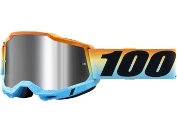 100% Accuri Generation 2 Motocross Enduro Brille Silber verspiegelt