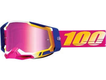 100% Racecraft 2 Mission Brille pink / blau / gelb