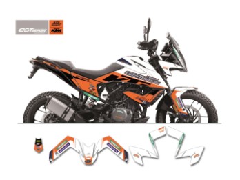 KTM GST Berlin Dekor 390 Adventure orange-weiß
