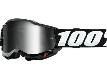 100% Accuri 2 Kinder Motocross & Enduro Brille Schwarz, verspiegelt