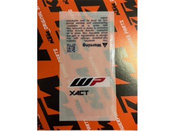 WP XACT Stoßdämpfer-Aufkleber MC/SX/TC 65