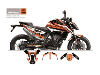 KTM GST Berlin Dekor 790-890 Duke / R orange-weiß-schwarz