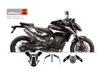 KTM GST Berlin Dekor 790-890 Duke / R schwarz-weiß-grau