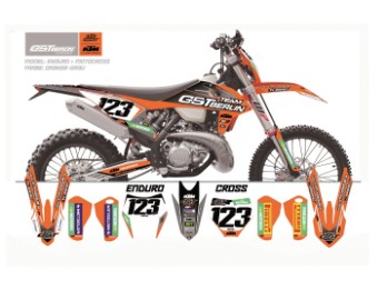 KTM GST Berlin Dekor SX / EXC orange-grau