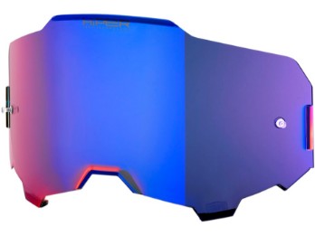 100% Armega Brillenglas blau verspiegelt