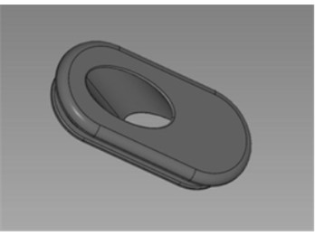 Kabeldurchführung für Kettenstrebe