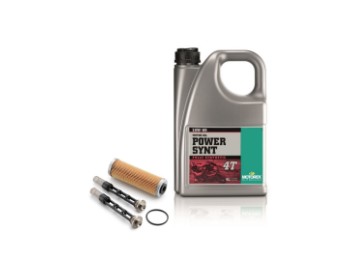 Ölwechsel-Set mit Öl und Ölfilterkit für 2-Zylinder Motorräder