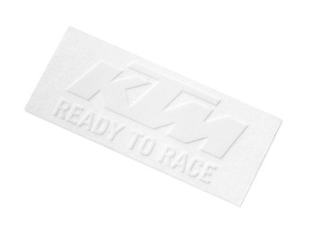 KTM Logo Sticker weiß