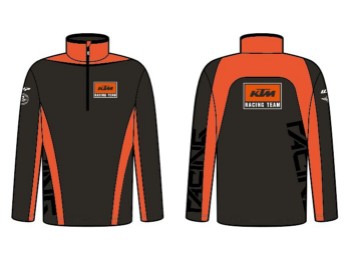 KTM Team Halfzip Sweater Pullover im Racing Design