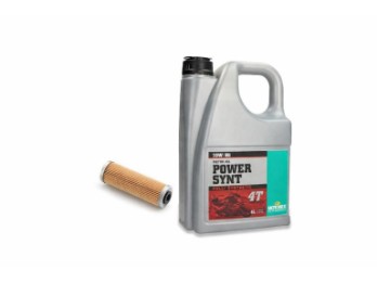 Ölwechsel-Set mit Öl und Ölfilter für 2-Zylinder Motorräder