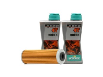 Ölwechsel-Set mit Öl und Ölfilter 125-390 Duke/RC~390 Adventure~401 Svartpilen/Vitpilen