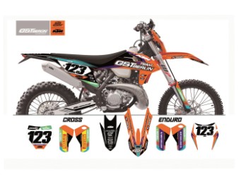 KTM GST Berlin Dekor SX / EXC schwarz-schwarz