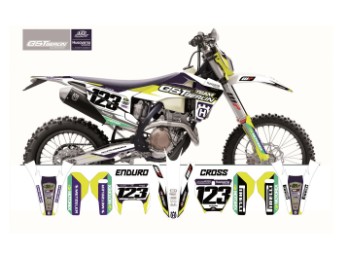 Husqvarna GST Berlin Dekor weiß-blau