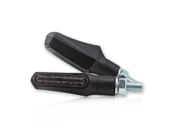 HS MotoParts SMD-Blinker New Stick 2 als Paar – kompakte Bauform für individuelle Motorrad-Umbauten.