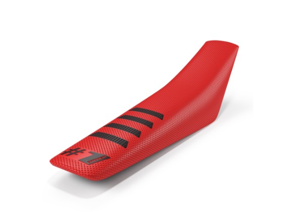 Onegripper-seat-cover-ribbed-red-black