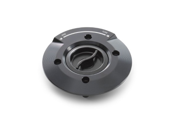 Original KTM Kraftstofftank-Schnellverschluss aus CNC-gefrästem Aluminium für die 1390 Super Duke R