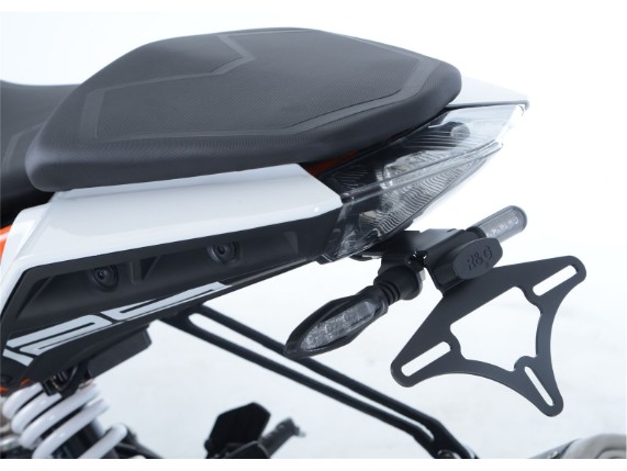 R-G-Kennzeichenhalter-Kennzeichen-Halter-Nummernschild-Nummernschildhalter-Motorrad-KTM-Duke-125-390-Baujahr-17-LP0225BK