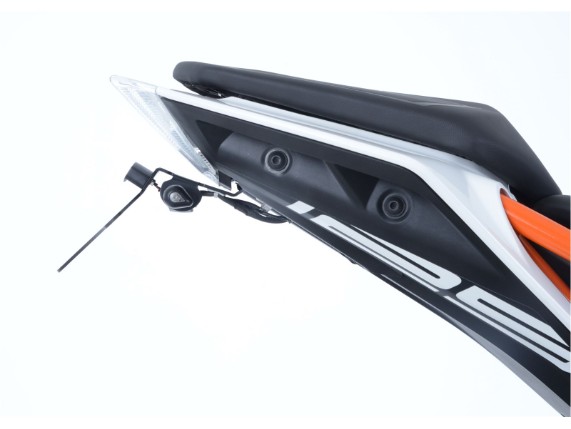 R-G-Kennzeichenhalter-Kennzeichen-Halter-Nummernschild-Nummernschildhalter-Motorrad-KTM-Duke-125-390-Baujahr-17-LP0225BK2