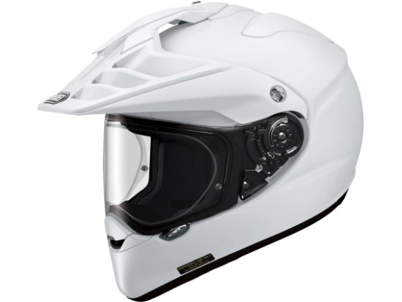 Shoei Hornet ADV06 Endurohelm in Matt Schwarz mit aerodynamischem Helmschirm für Adventure, Reiseenduro und Offroad.
