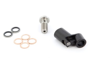 Adapter zur Verlängerung der Brems- oder Kupplungsleitung - 1 Stück - schwarz
