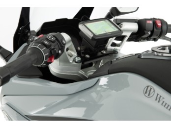 Lenkererhöhung Ergo 15mm, R 1300 RS (für Modelle mit original BMW Navi) - silber