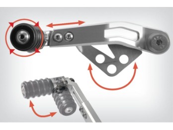 Schalthebel einstellbar CLEVER LEVER - silber