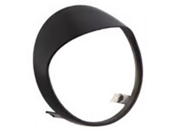 Lampenring mit Schirm für GTS-Modelle ab 2019 schwarz matt